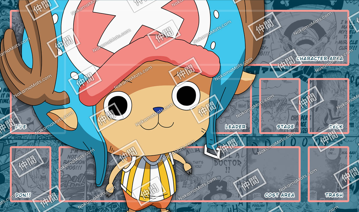 Chopper Playmat with Blue Background