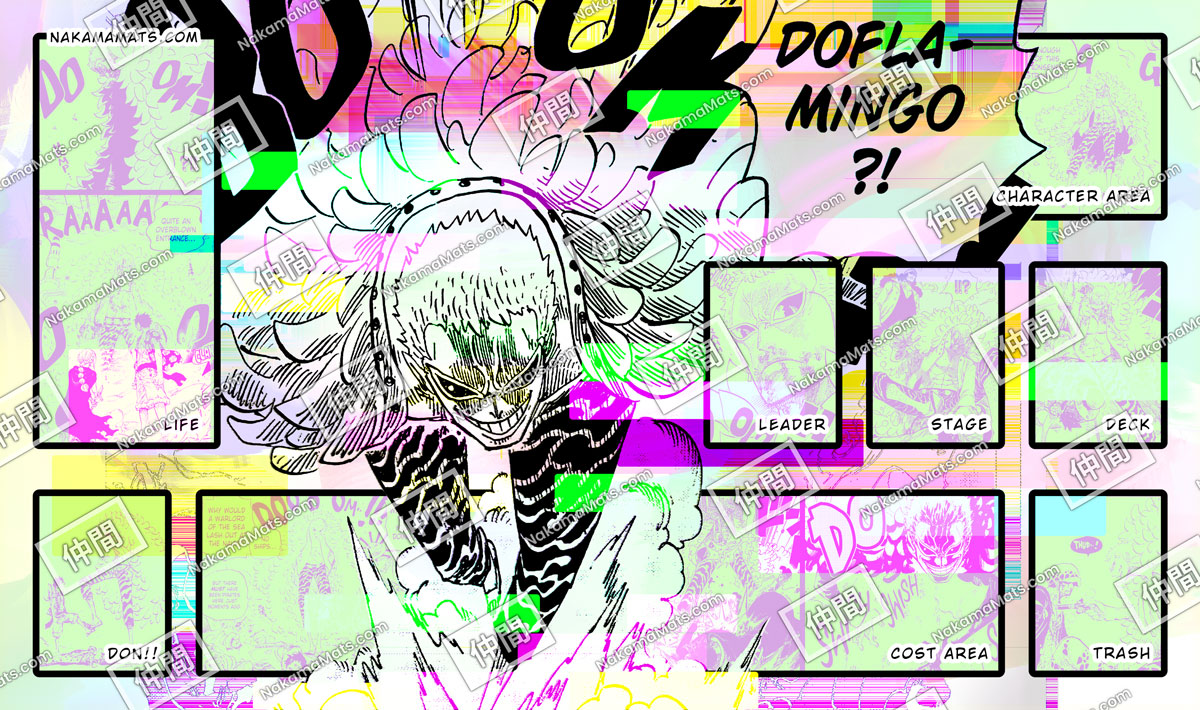 Doflamingo Playmat with Glitch Effects