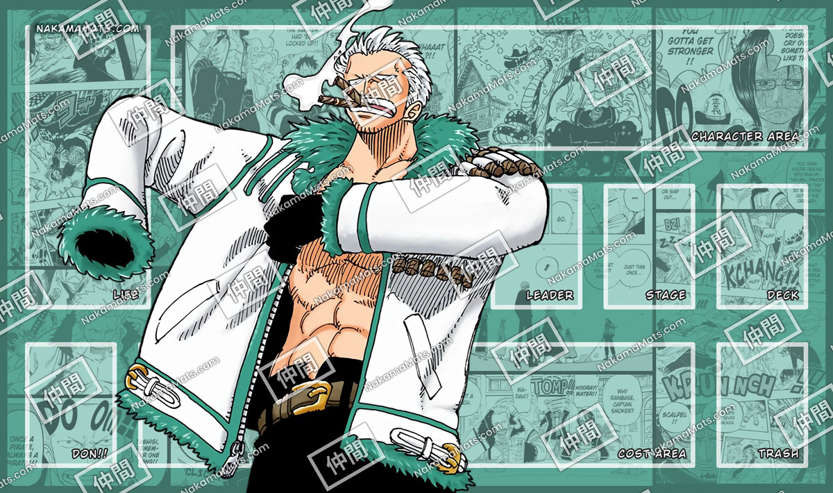 Smoker teal playmat